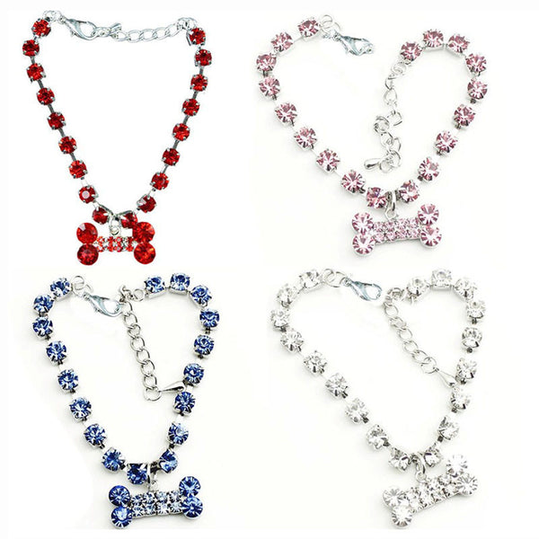 Crystal Bone Rhinestone Necklace