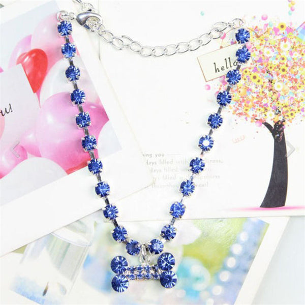Crystal Bone Rhinestone Necklace