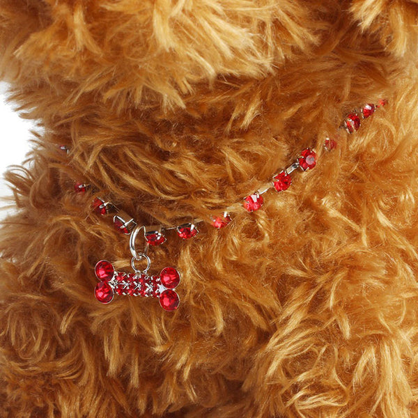 Crystal Bone Rhinestone Necklace