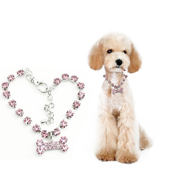 Crystal Bone Rhinestone Necklace