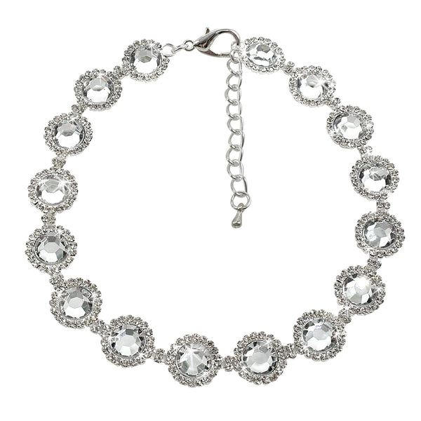 Rhinestone Dog Necklace