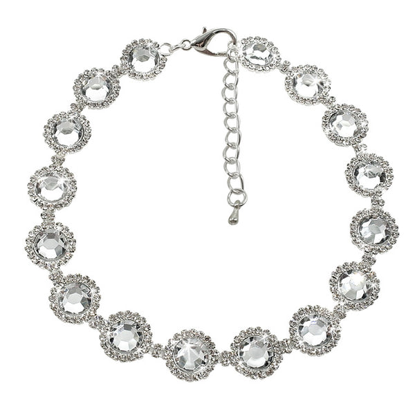 Rhinestone Dog Necklace