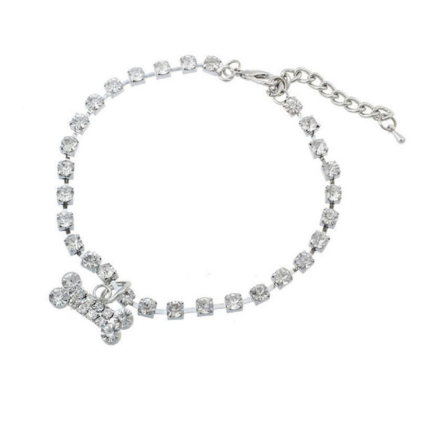 Crystal Bone Rhinestone Necklace